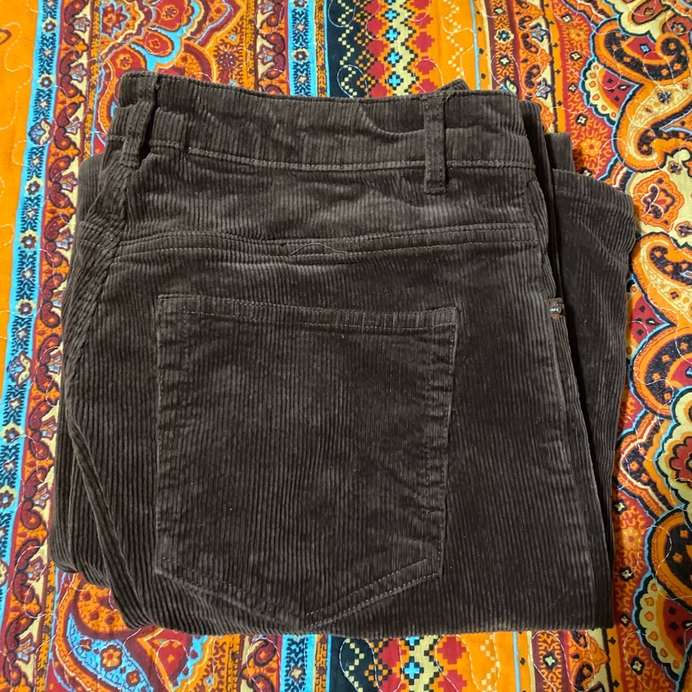 Corduroy Pants in chocolate brown